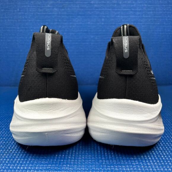 🔴 Asics Gel Nimbus 26 Women`s Size 11 Black White Athletic Shoes 1012B601 - Picture 4 of 8